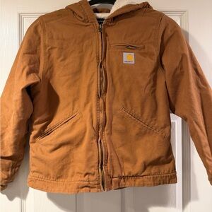 Carhartt Kids Tan Puffer Jacket size 10/12